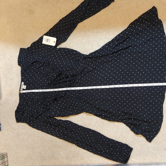 Billabong Long Sleeve Mini Polka Dot Dress - Picture 10 of 14